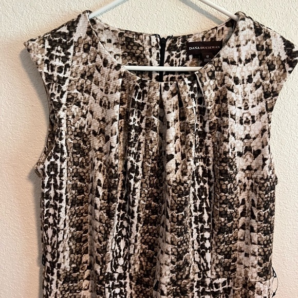 Dana Bachman Snake Skin Pattern Dress Size 12 - Picture 2 of 8